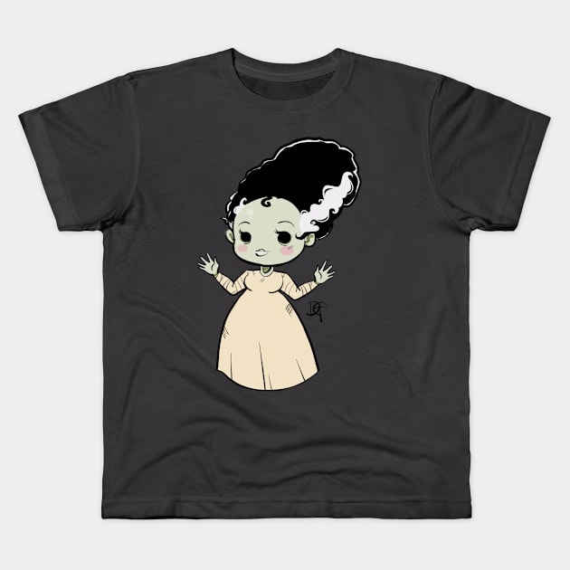 Shocked Bride Kids T-Shirt by Psychofishes